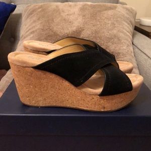 Splendid Black Wedges “Joan” NEW
